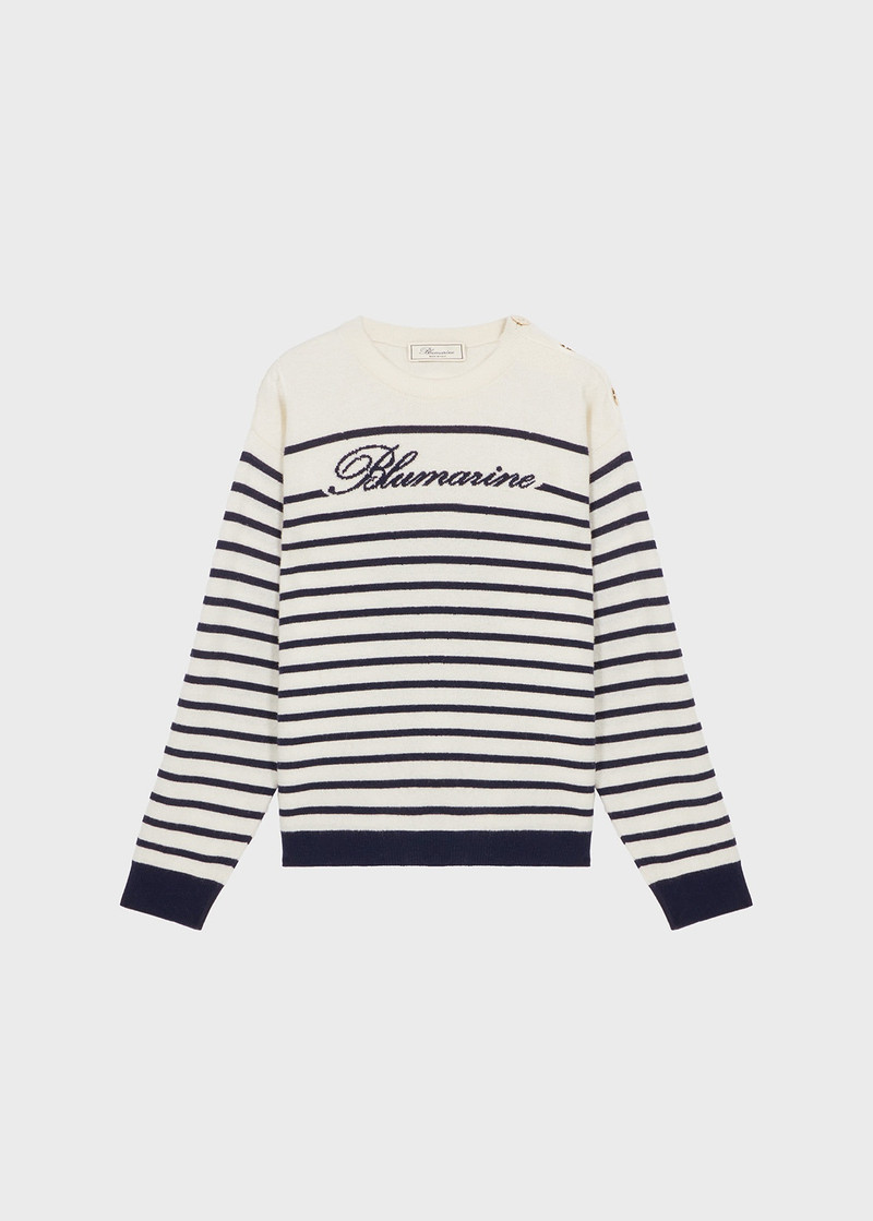 WOOL MARINIÈRE WITH LOGO 1