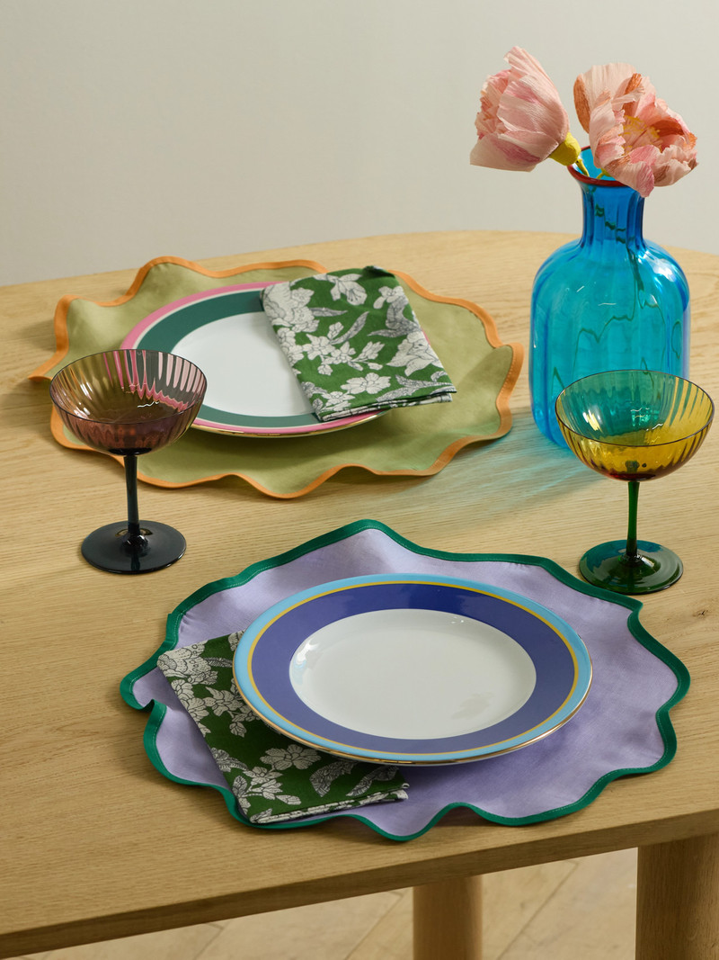 La DoubleJ Cloud Set Of Four Linen Placemats outlook