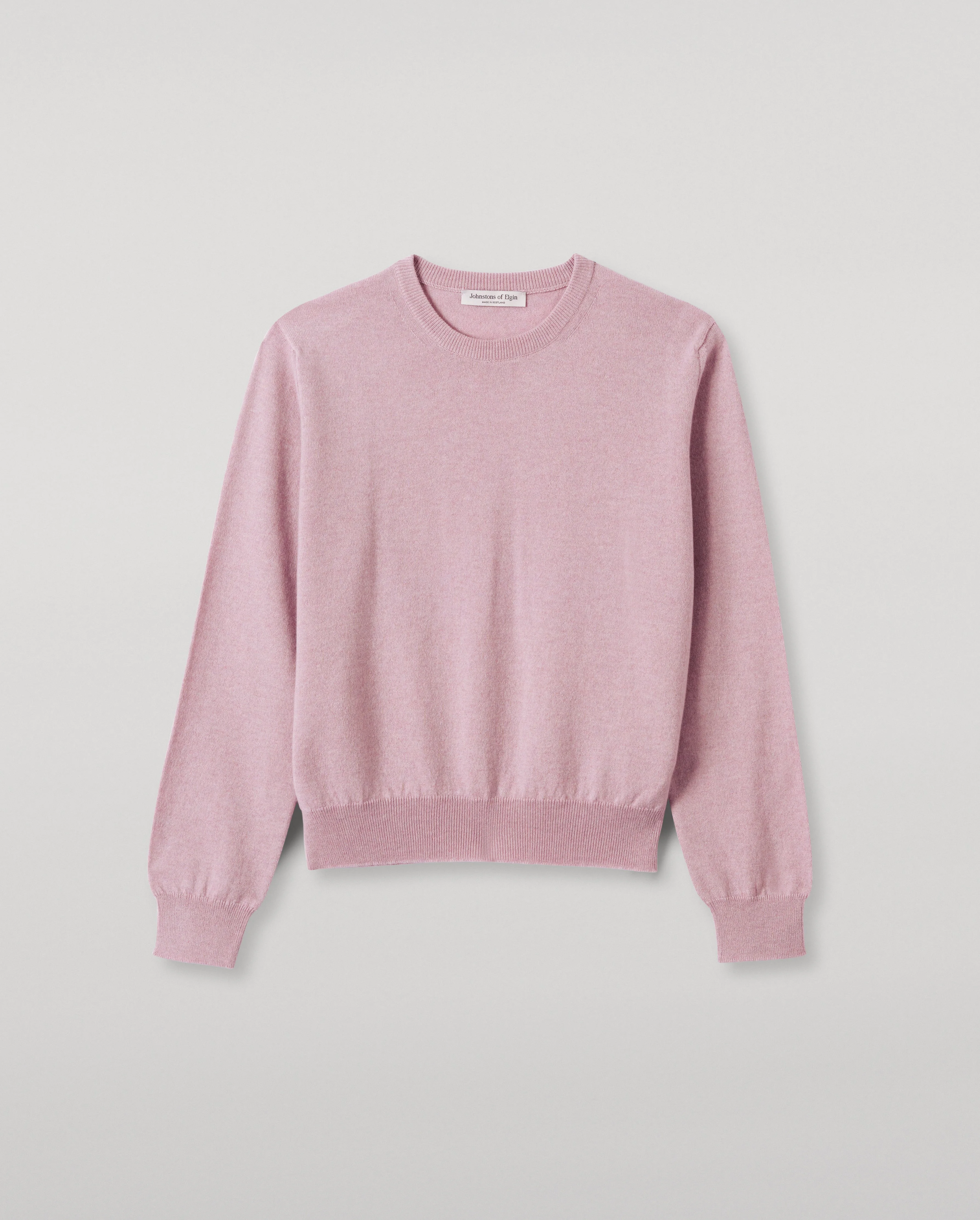 Lunan Light Pink Classic Crew Jumper - 1