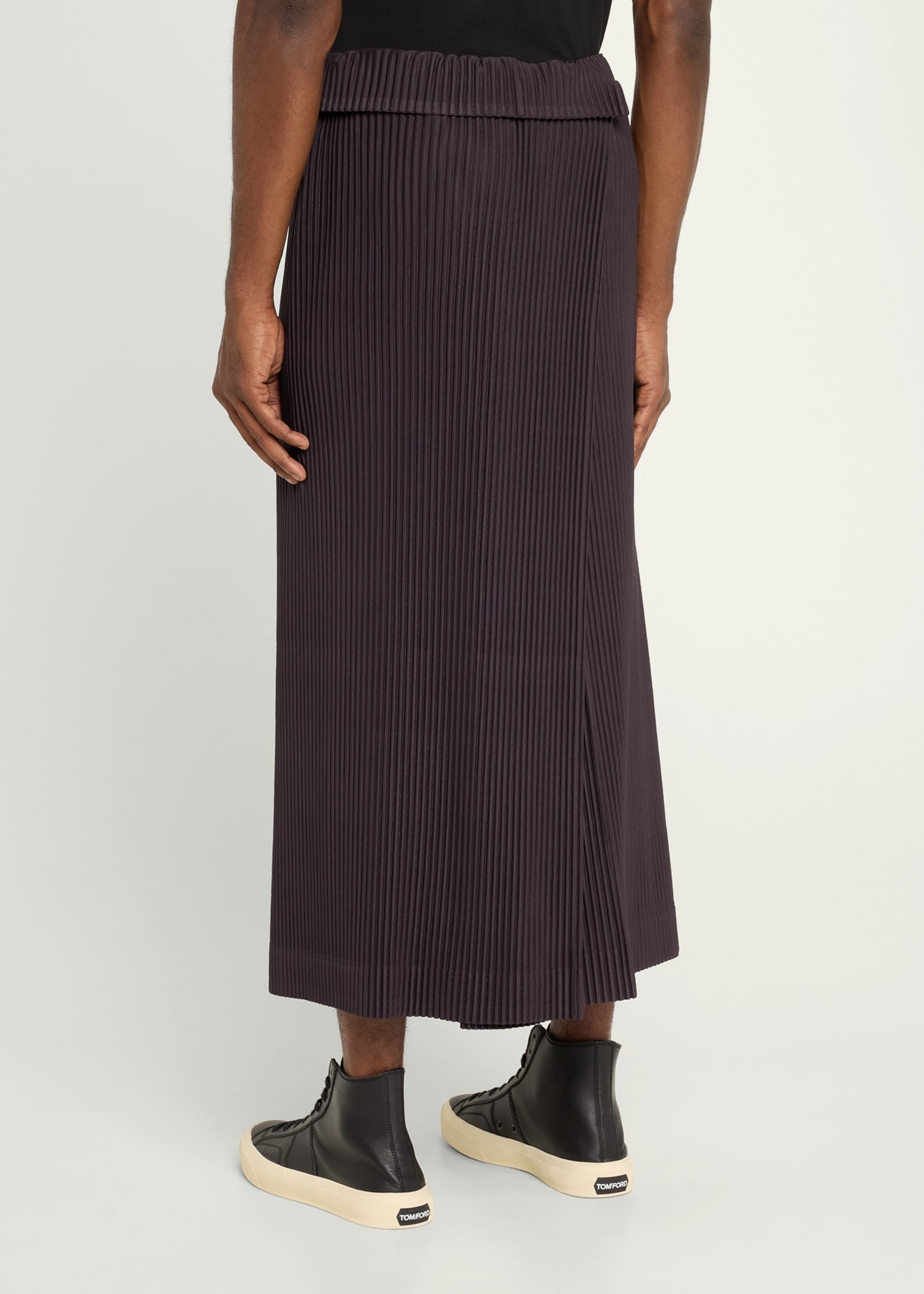 Men's Pleated Wrap Skirt - 3