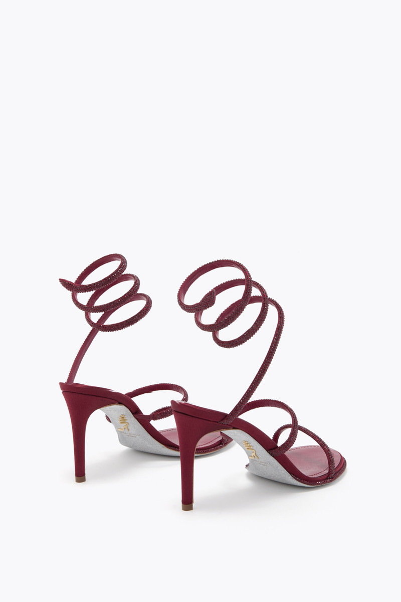 RENE CAOVILLA CLEO BURGUNDY SANDAL 80 outlook