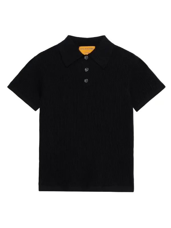 Shrunken Polo in Black - 1