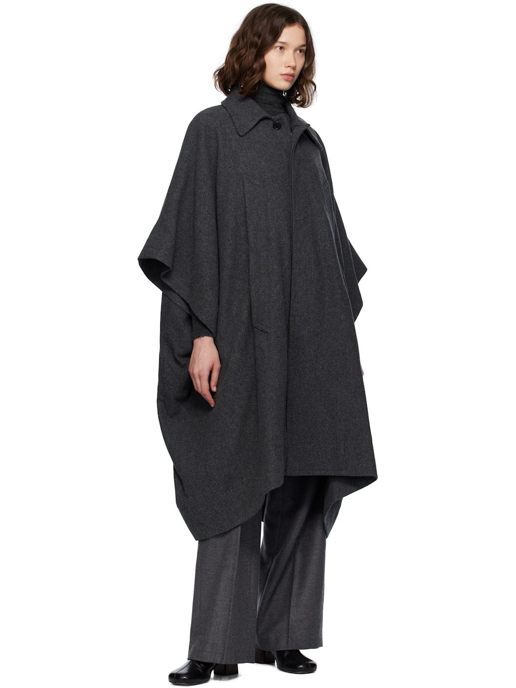 Gray Wool Coat - 4