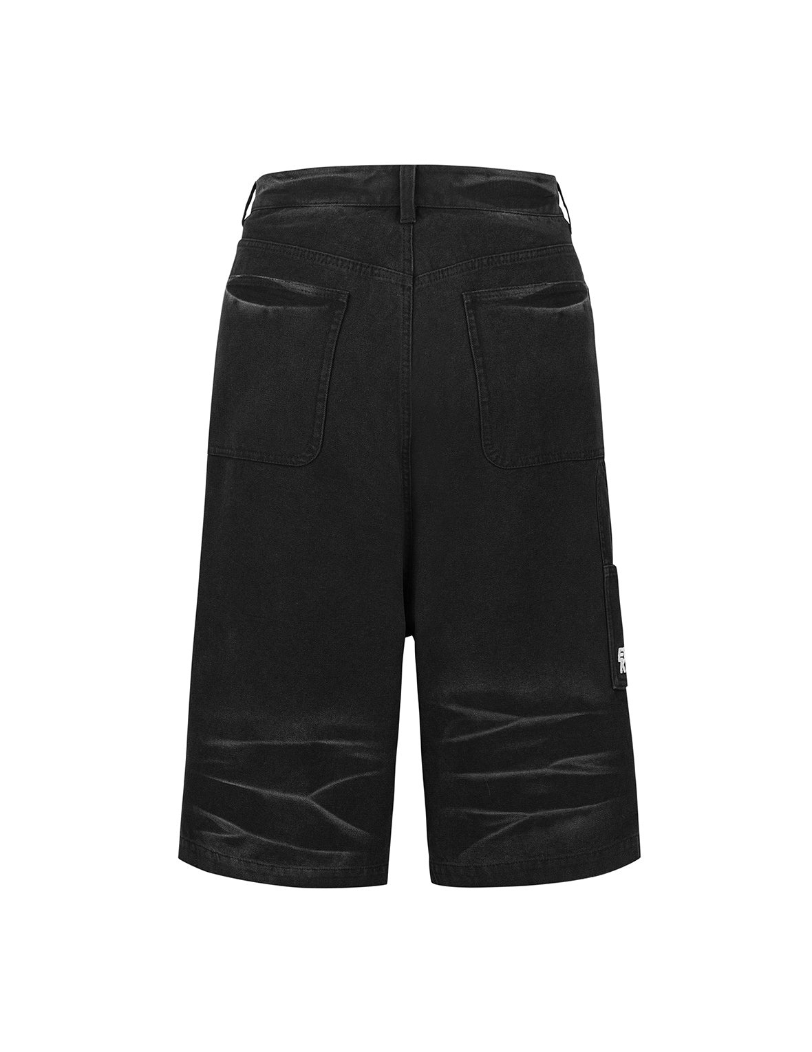 Pigment Dyed Heavy Washed Fashion Fit Skateboard Shorts - 12