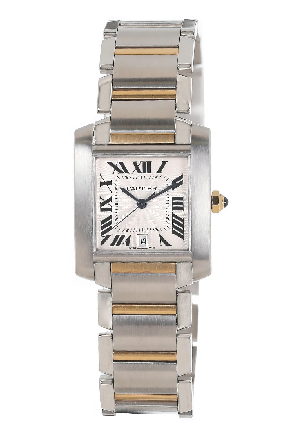 Mixed Metal Tank Francaise Watch - 1