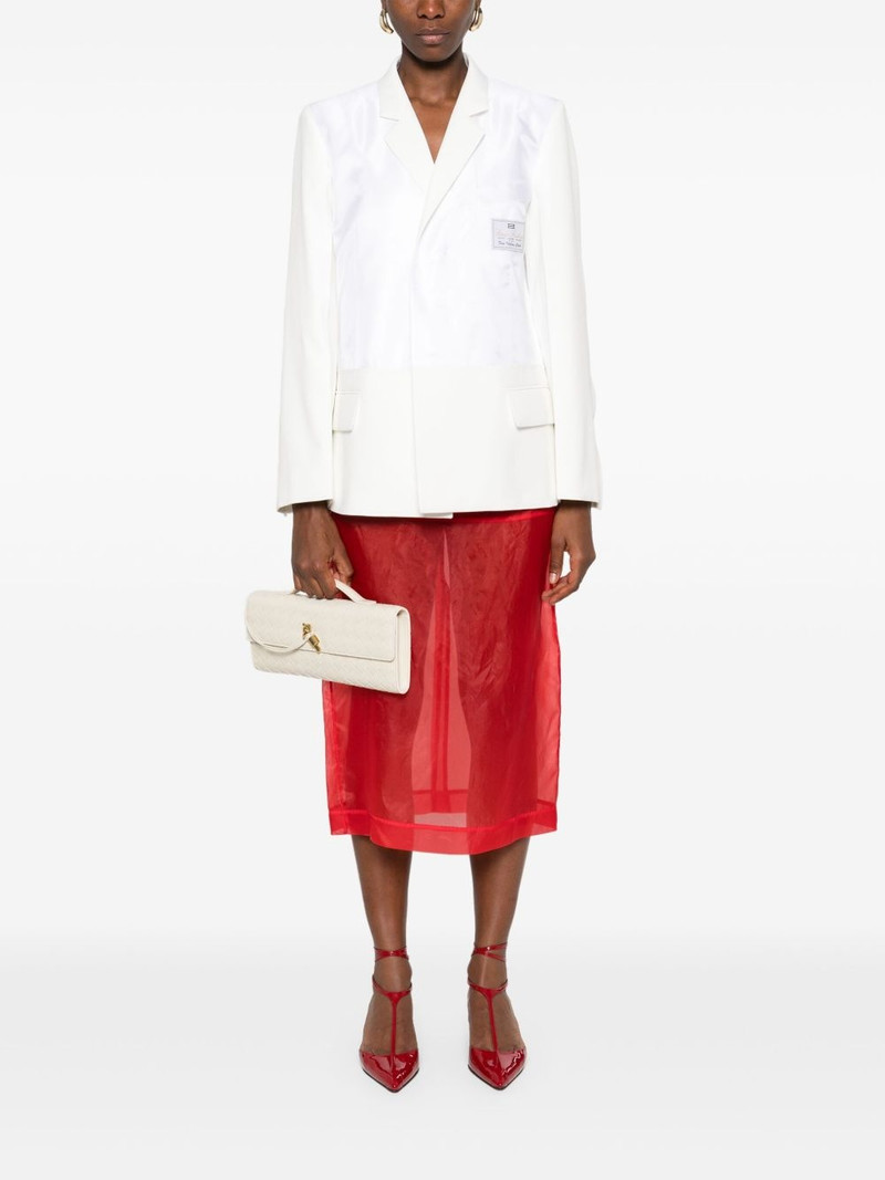 Victoria Beckham logo-patch blazer outlook