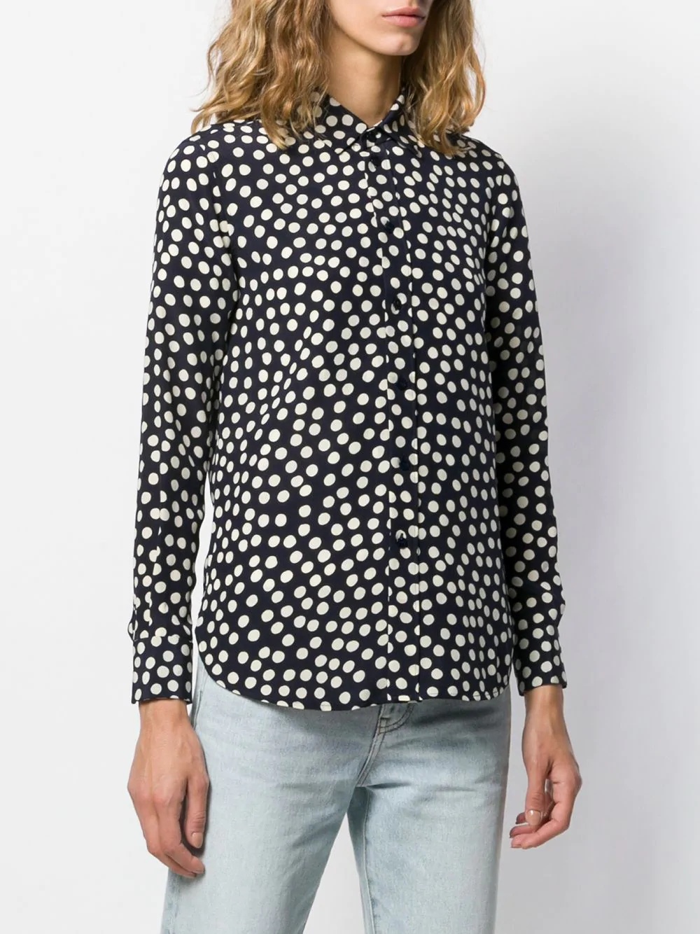 polka dot print shirt - 3