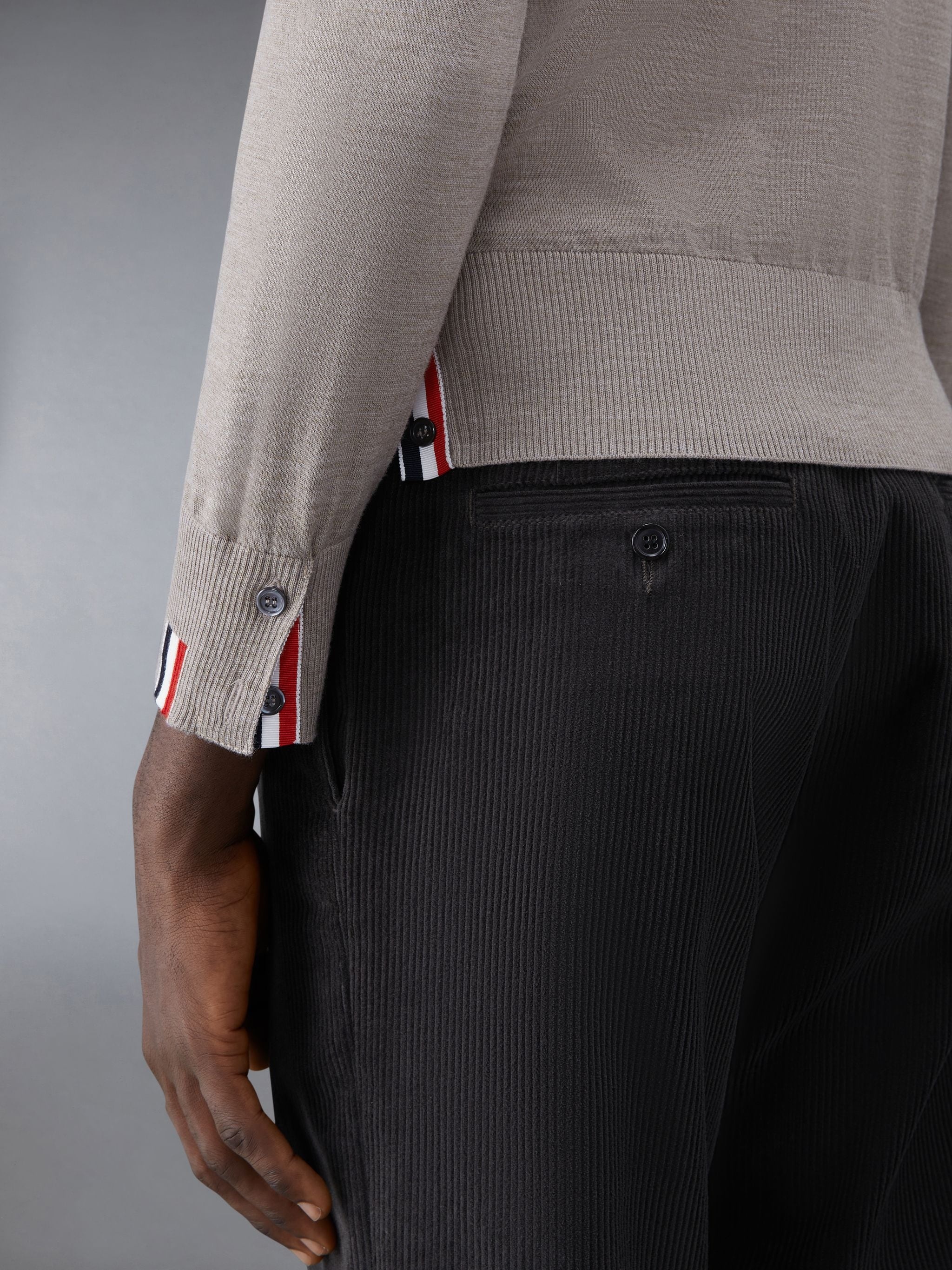 Merino Jersey Stripe Relaxed Turtleneck - 6