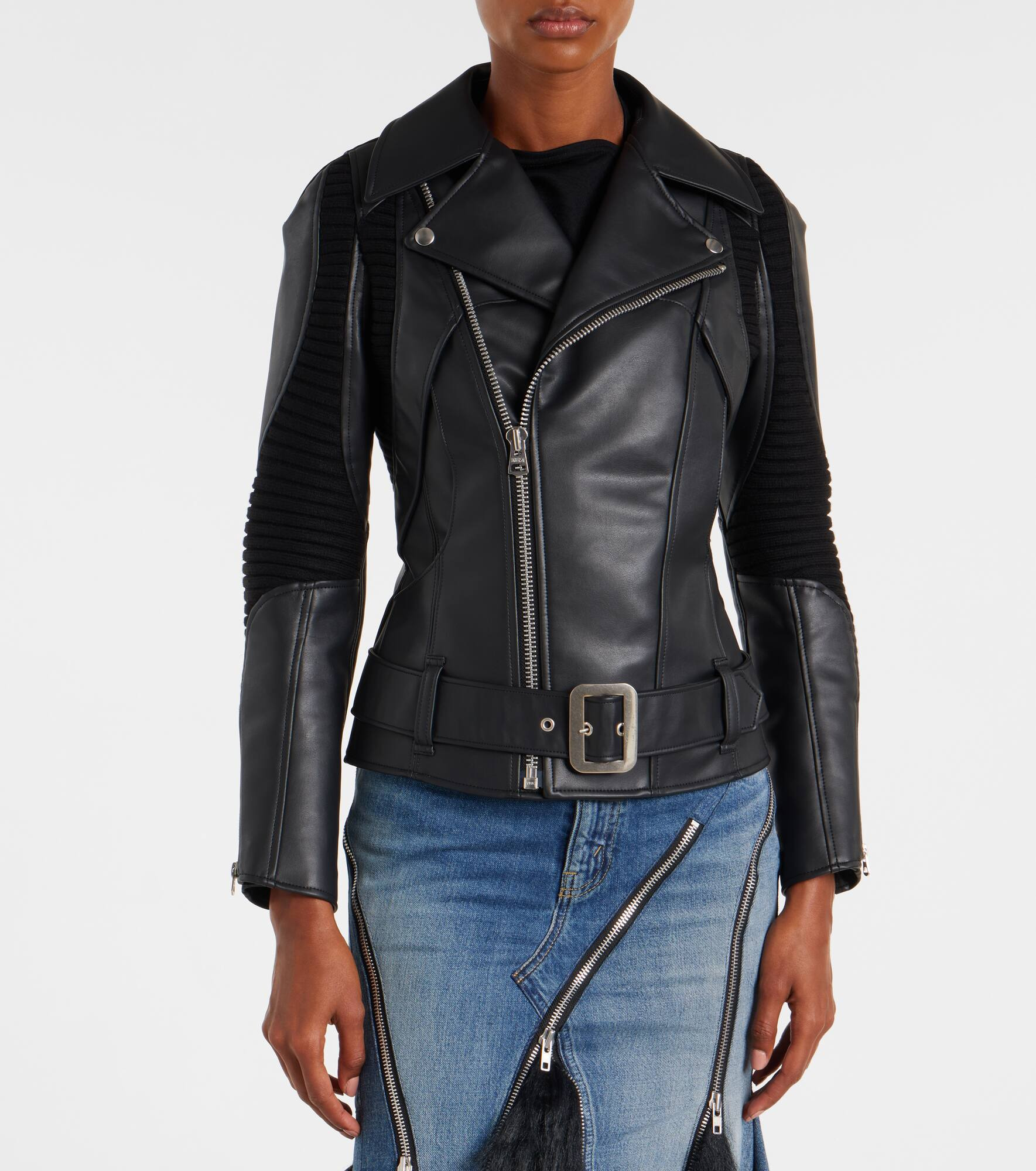 Faux leather jacket - 6
