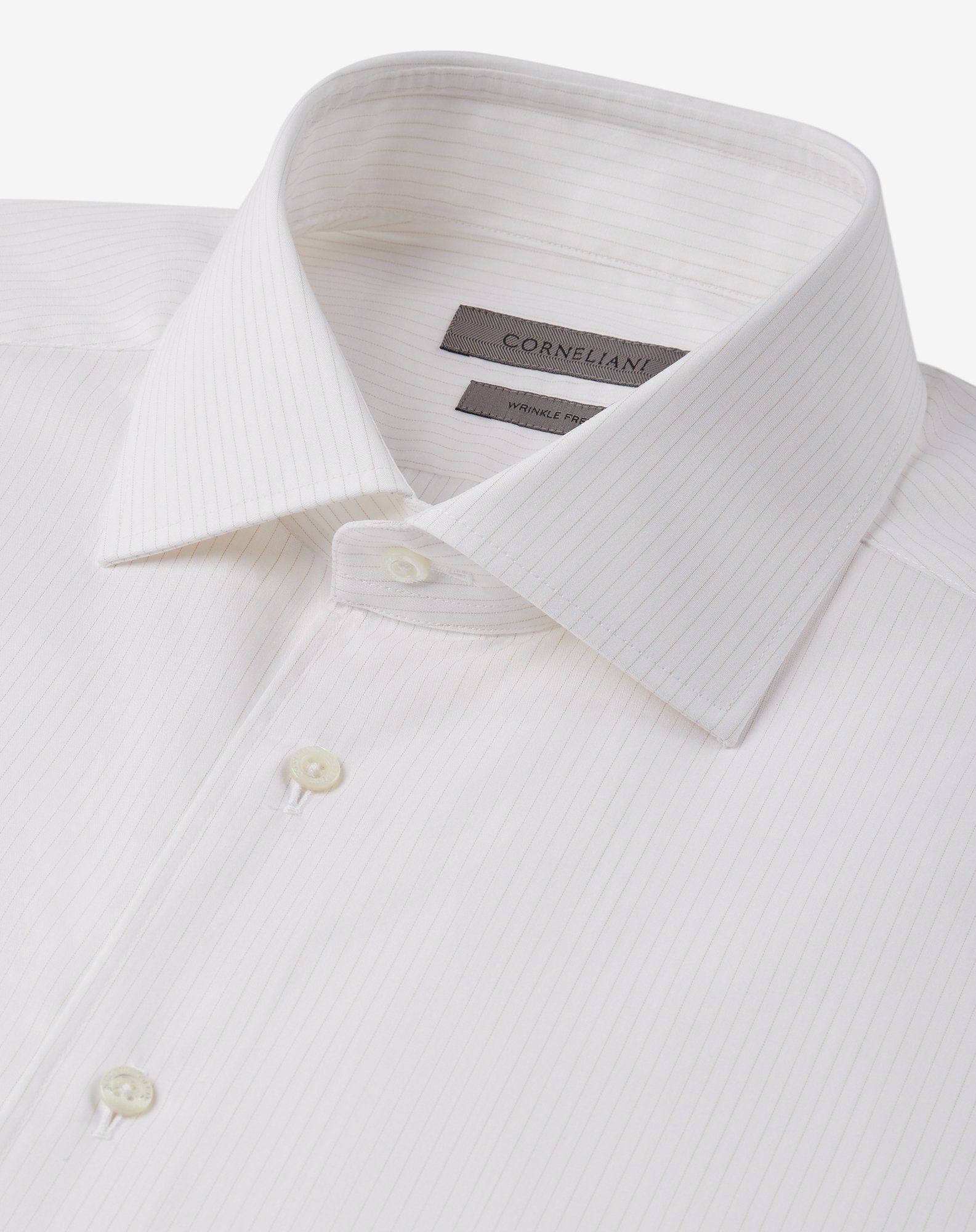 White shirt with beige stripes - 4