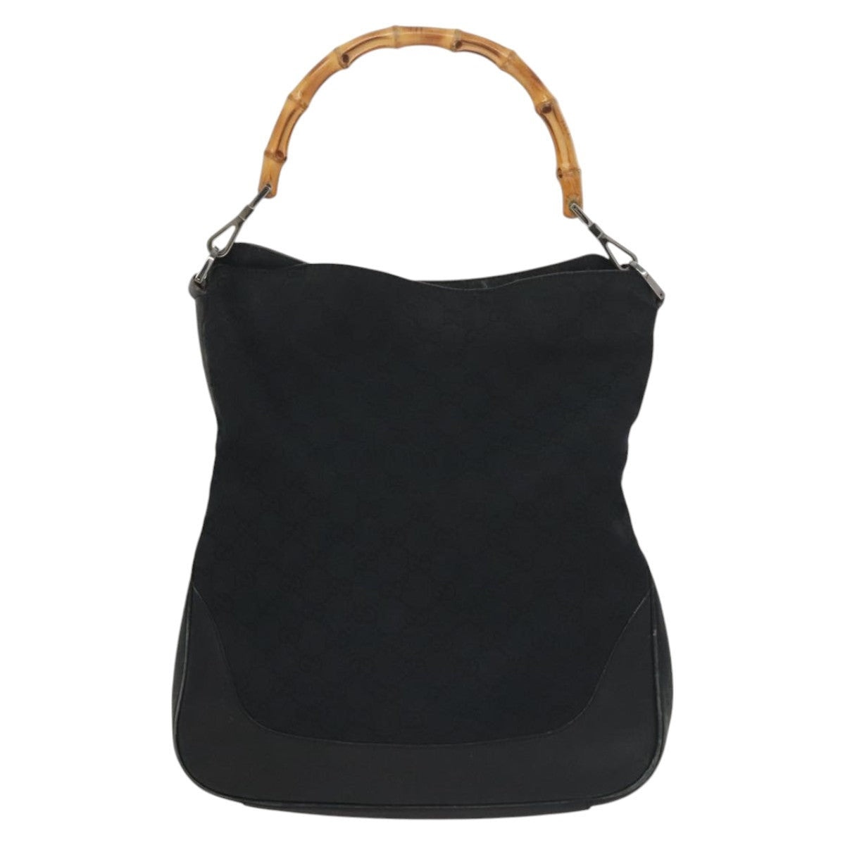 GUCCI Bamboo GG Canvas Hand Bag Black 001 4058 001 4058 - 13