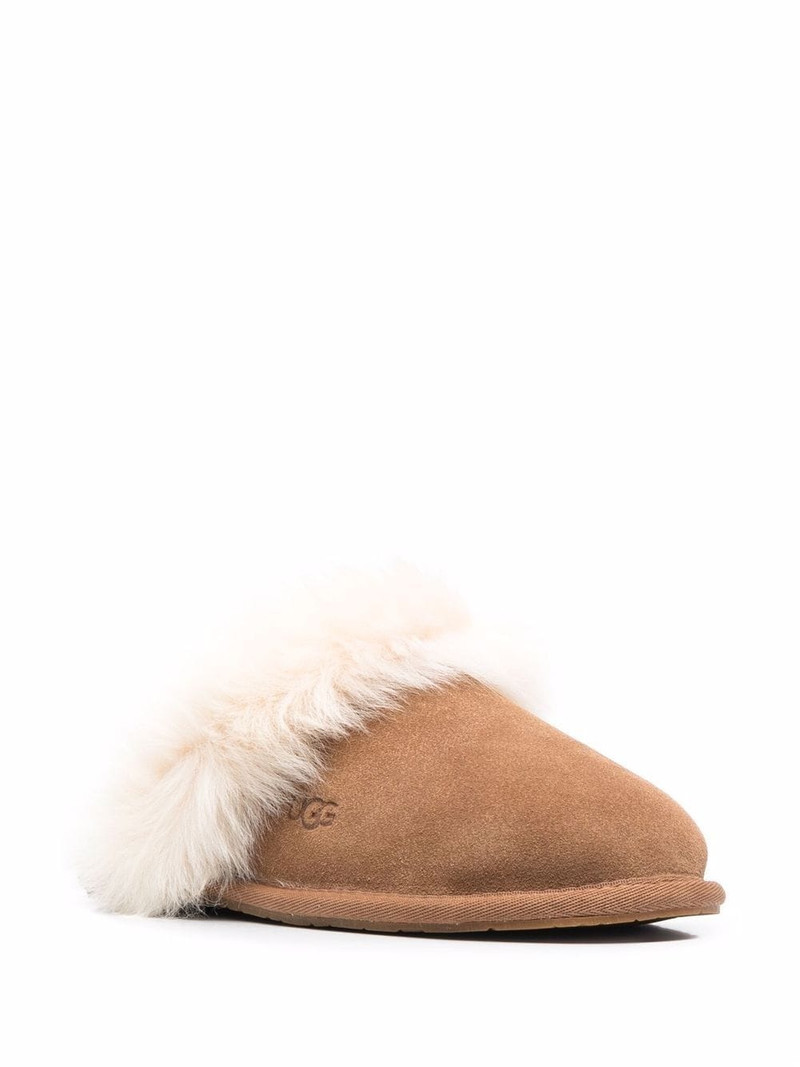 UGG Scuff Sis fur-trimmed slippers outlook
