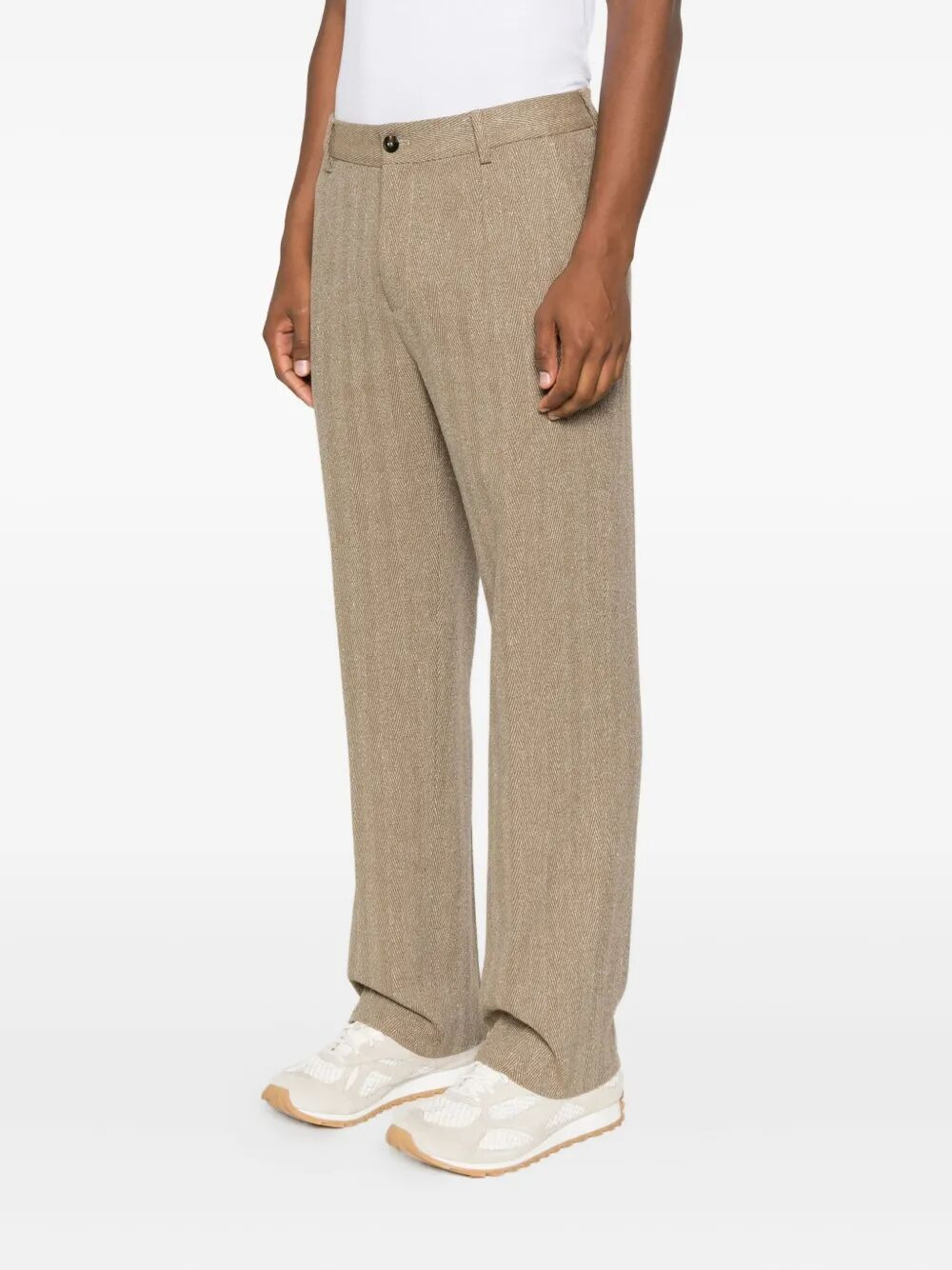 Golden Goose Men "Journey" Man`S Relax Straight Pant Tailoring Chevronne - 6