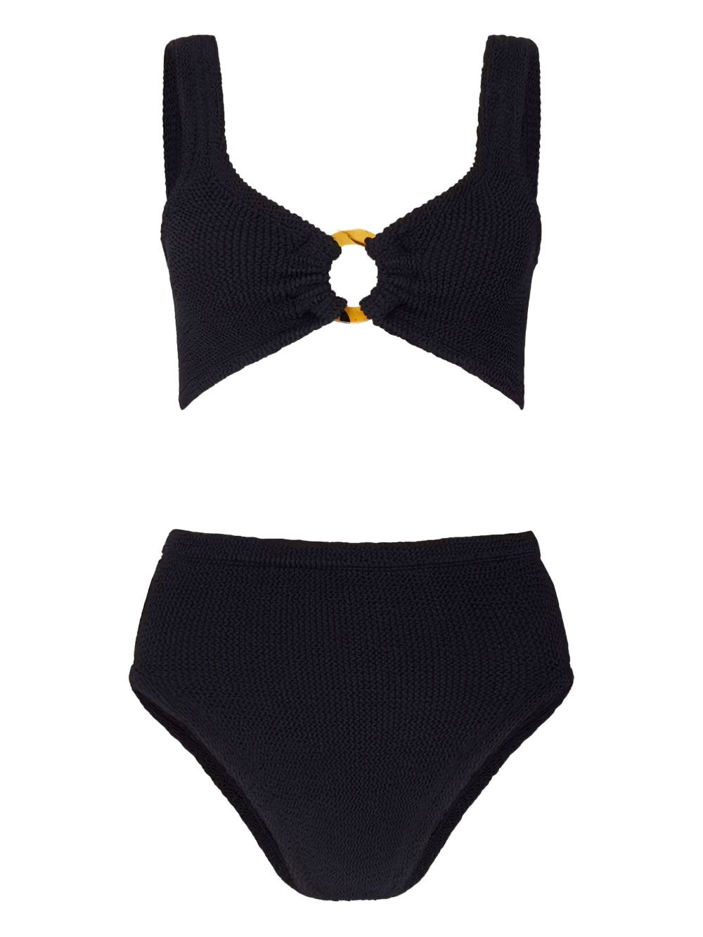 ring-detail high-rise bikini - 1