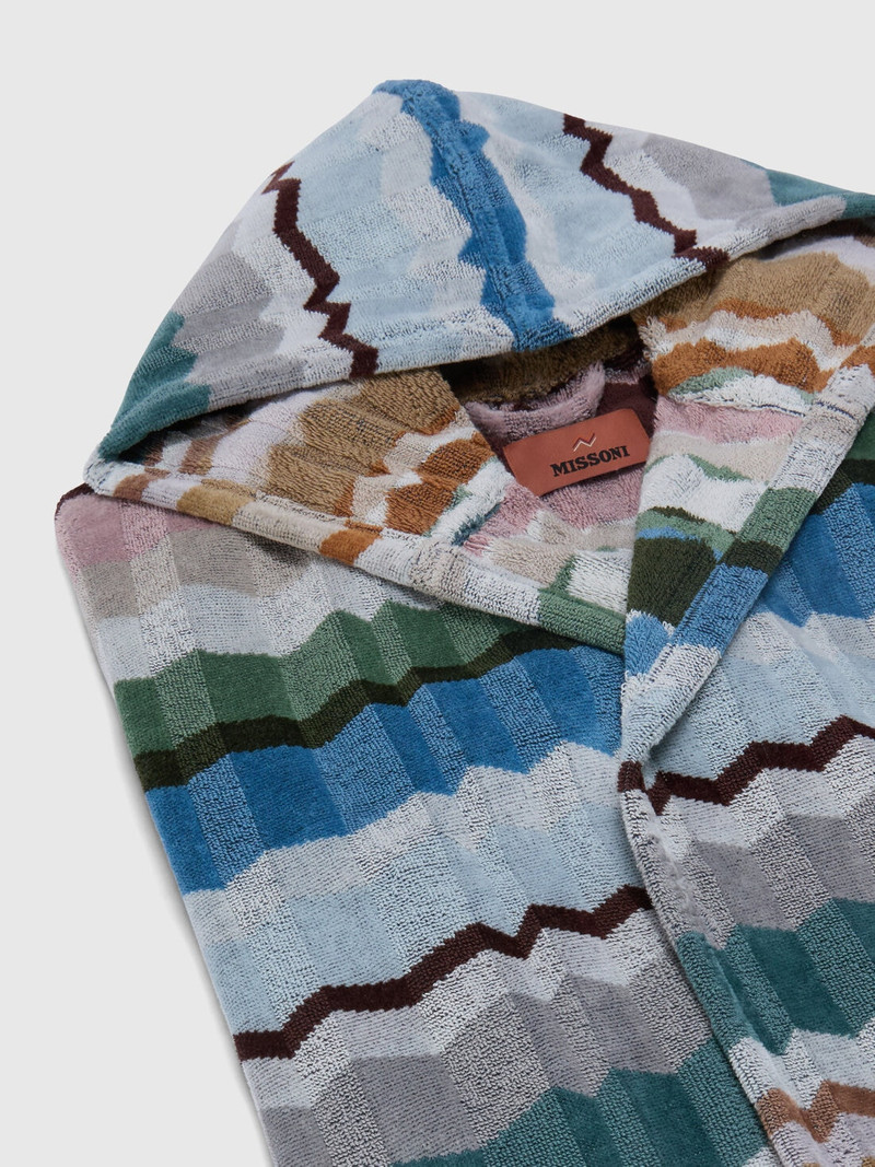 Missoni Eva hooded cotton terry bathrobe outlook