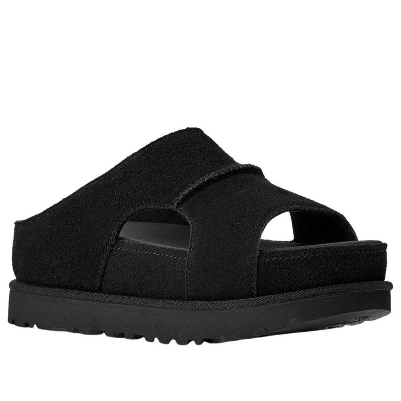 UGG (WMNS) UGG Goldenstar Hi Cutout Slide Platform 'Black' 1175132-BLK outlook