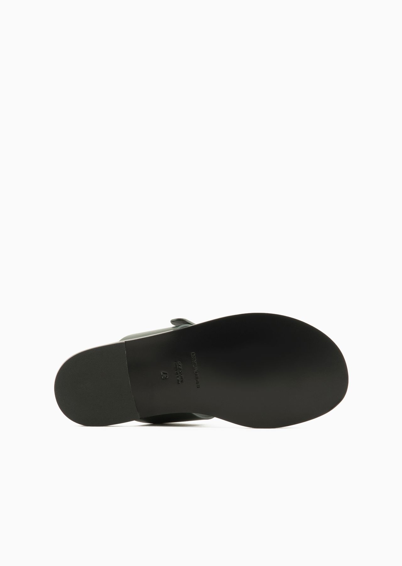 Leather flip-flop sandals with buckle - 6