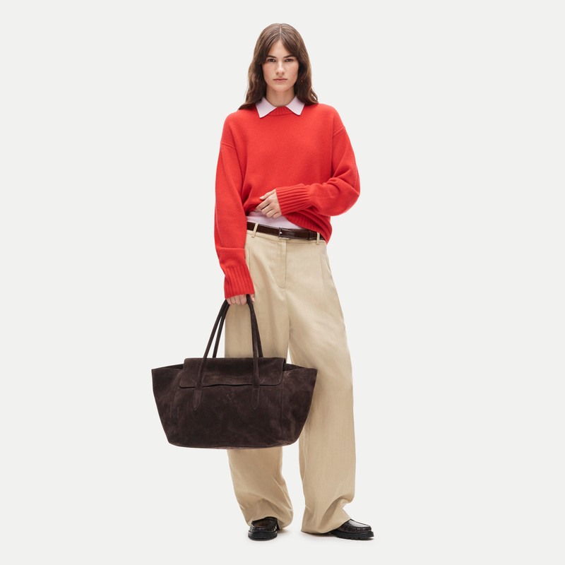 Berkeley large tote in suede 3