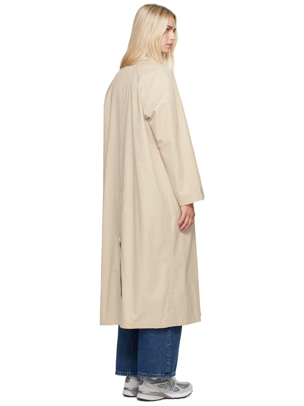 Beige Gaia Trench Coat - 3