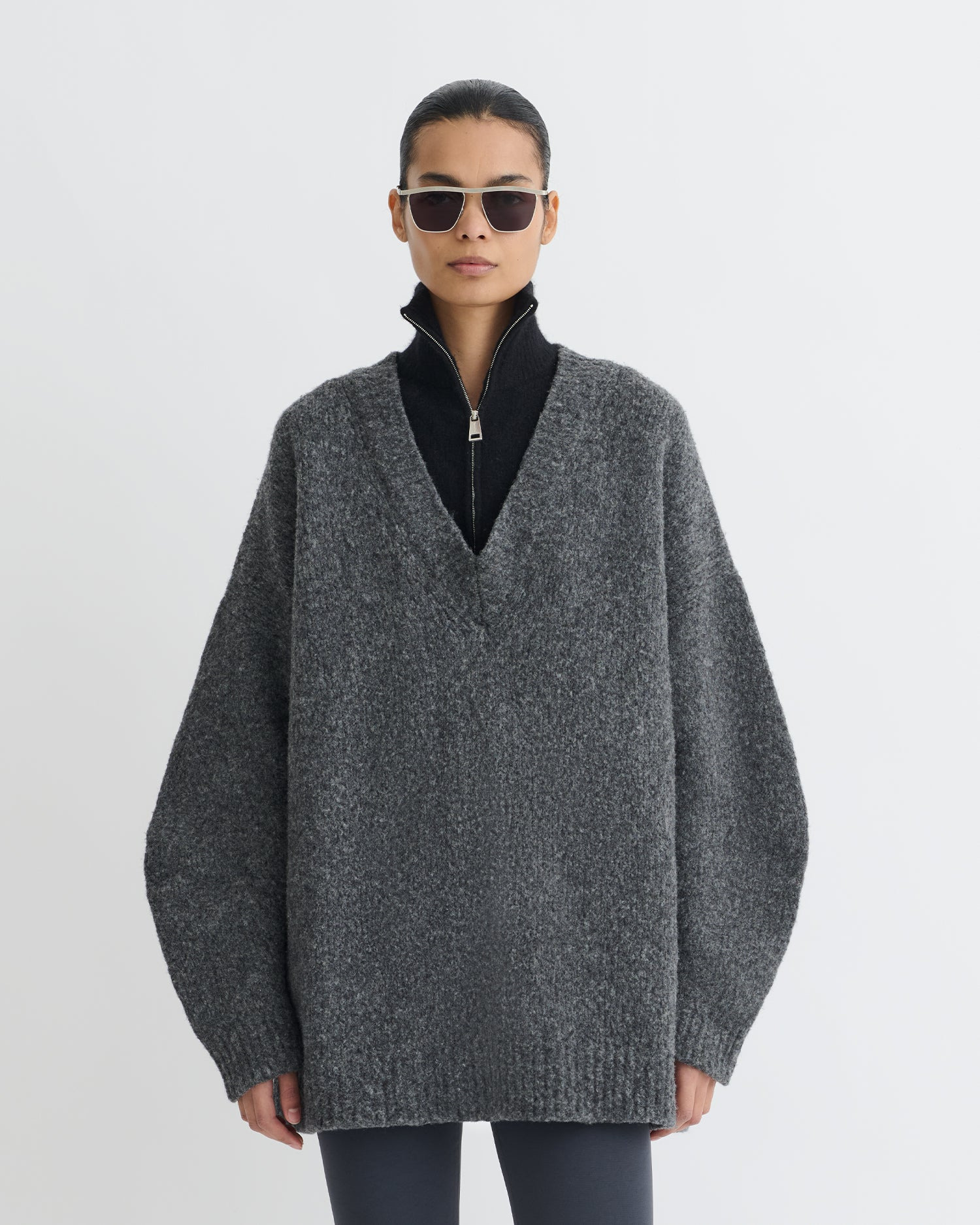 Contrast Brushed Merino Sweater - 2