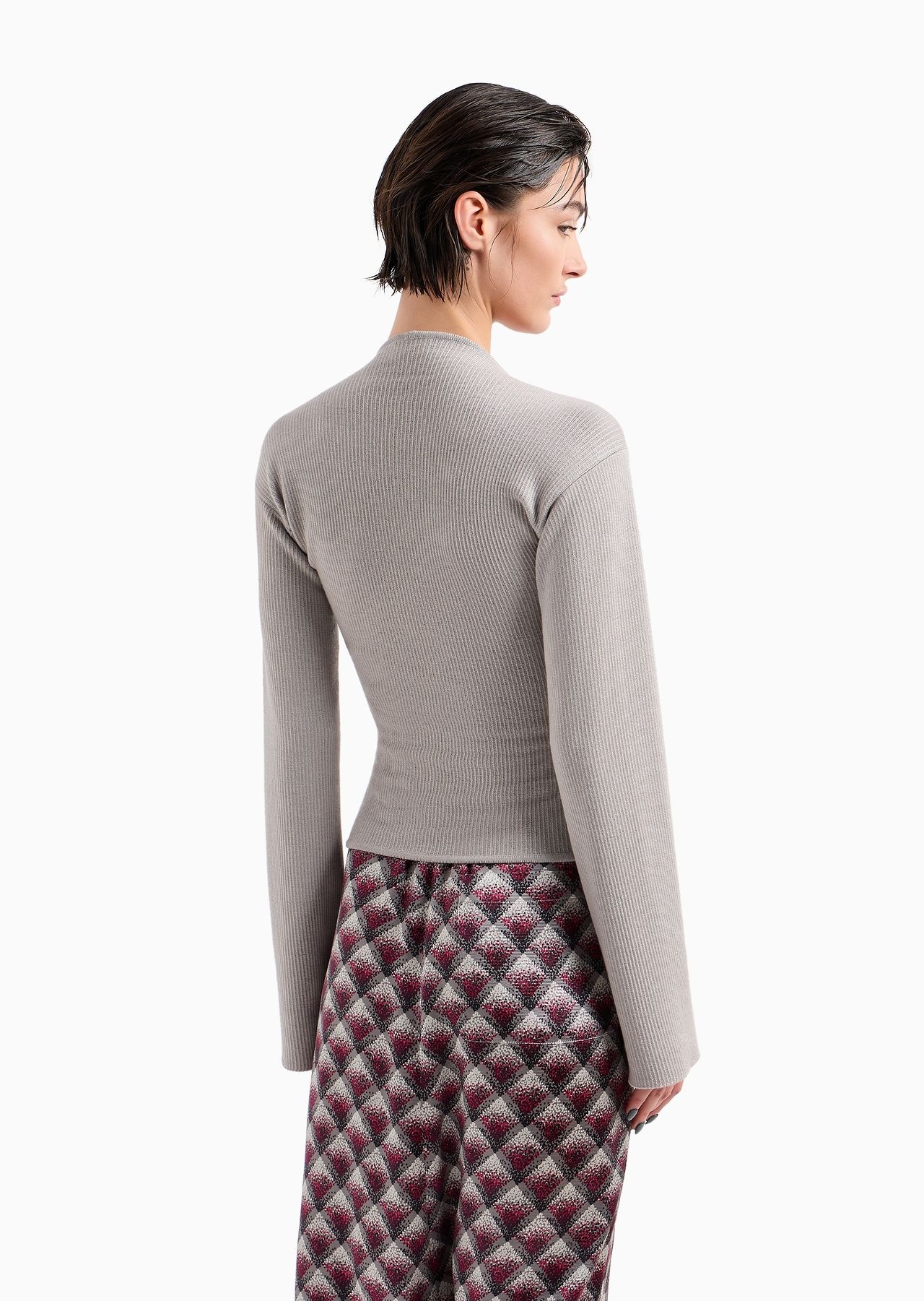 Ribbed viscose-and-wool jumper - 3