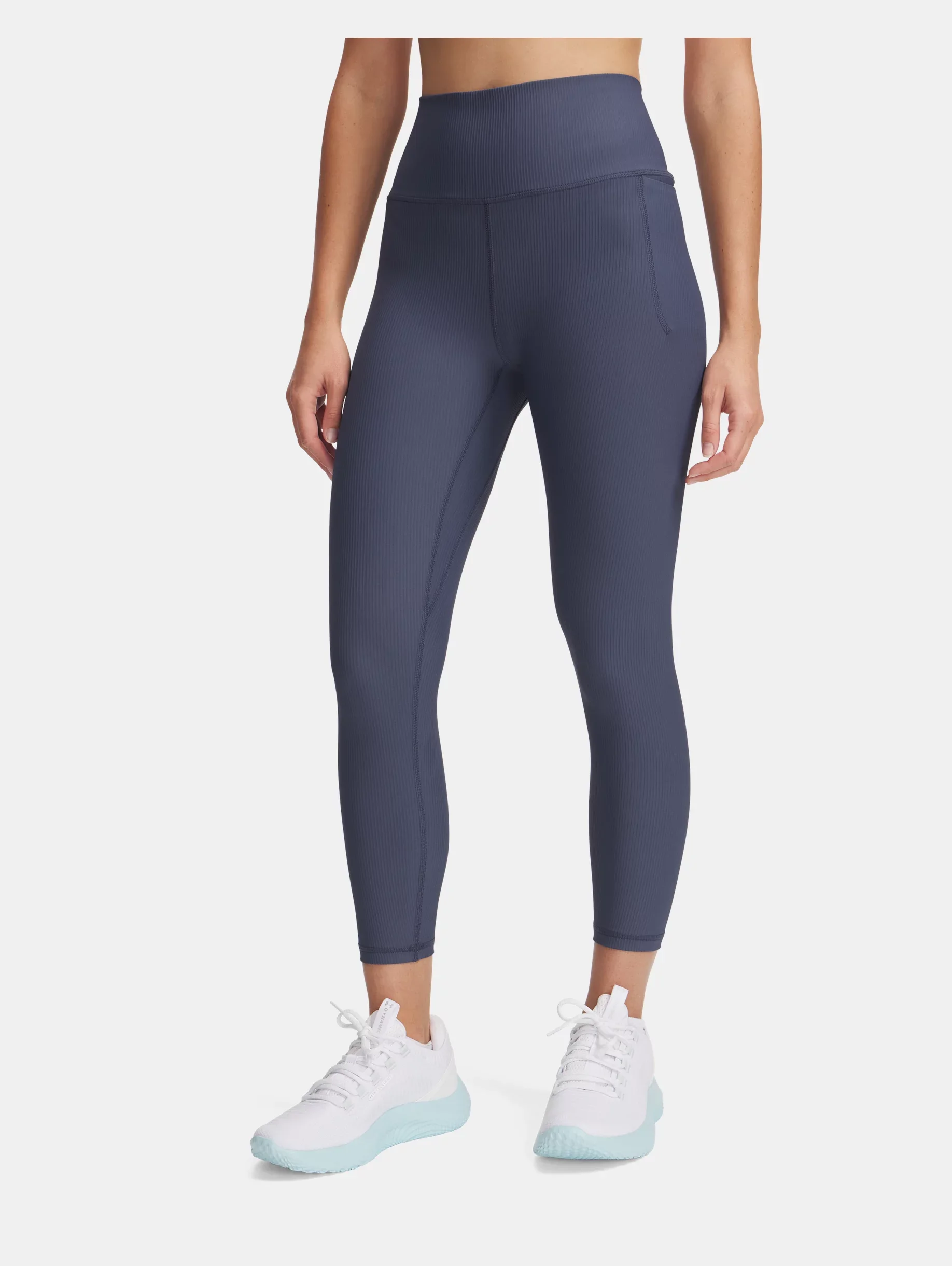 Women's UA Meridian Rib Ankle Leggings - 1
