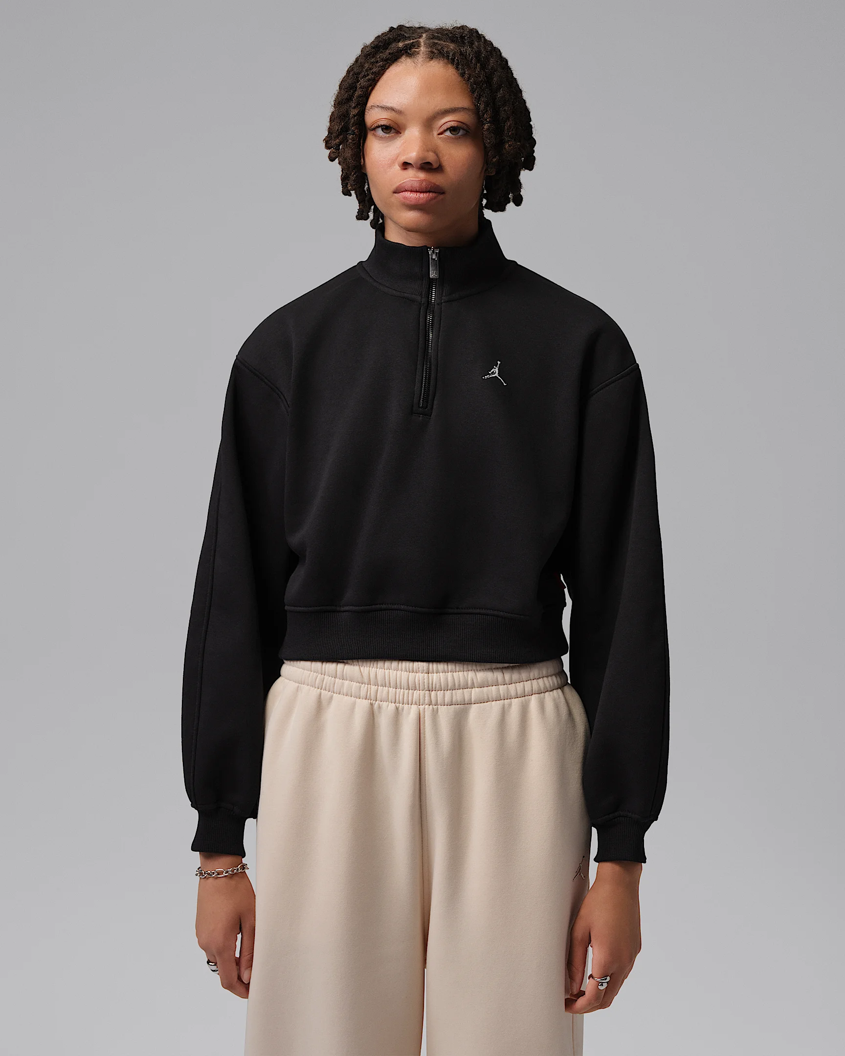 Jordan Brooklyn Women's 1/4-Zip Cropped Top - 1