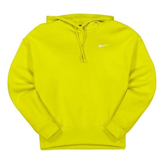 (WMNS) Nike Sportswear Casual Sports hooded Long Sleeves Hoodie Yellow Green Lime CZ2590-344 - 1