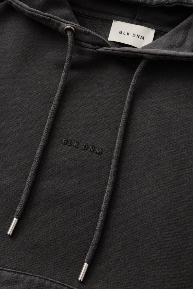 SWEATER HOODIE 02 WASHED BLACK - 4
