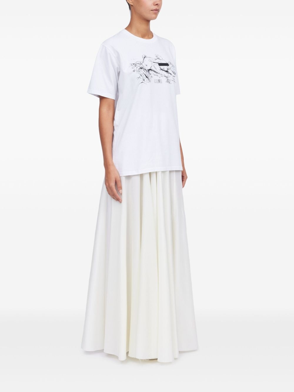 illustration-print T-shirt - 3