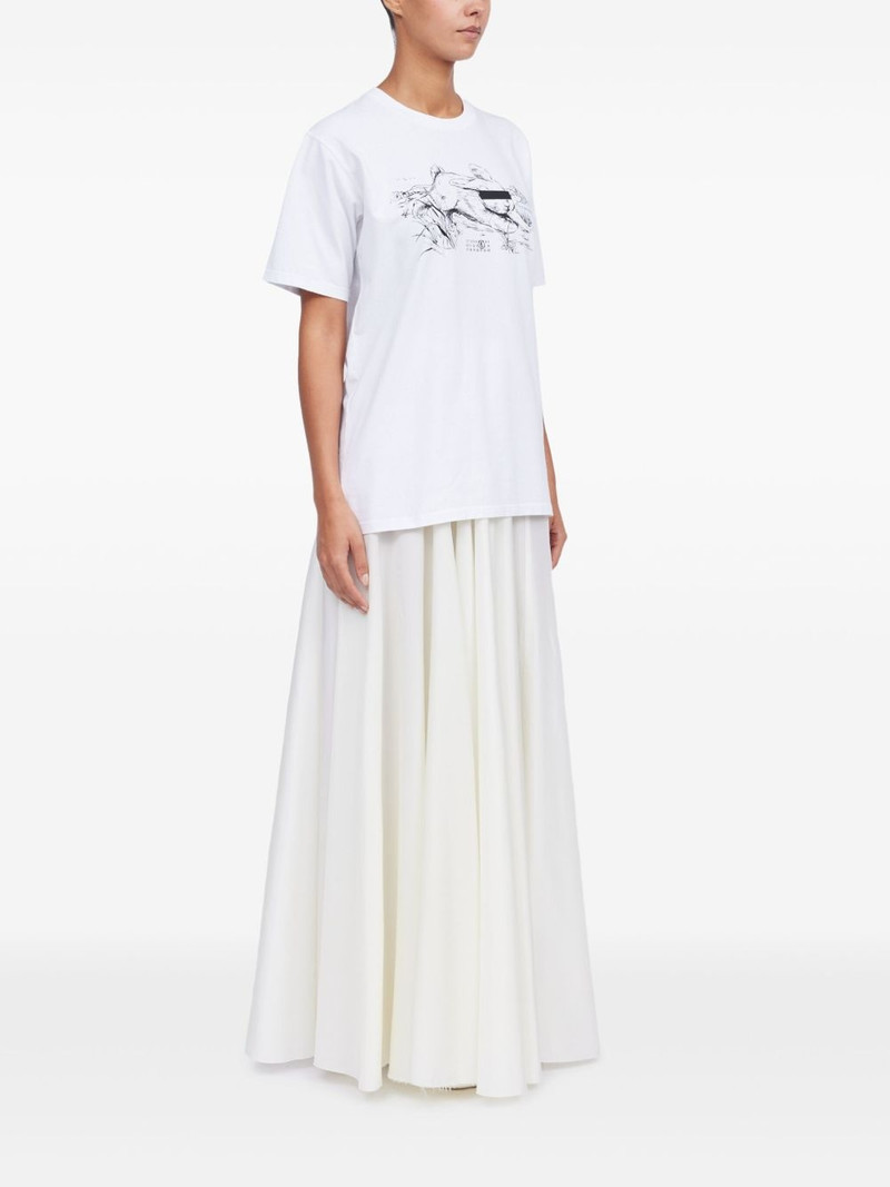 MM6 Maison Margiela illustration-print T-shirt outlook