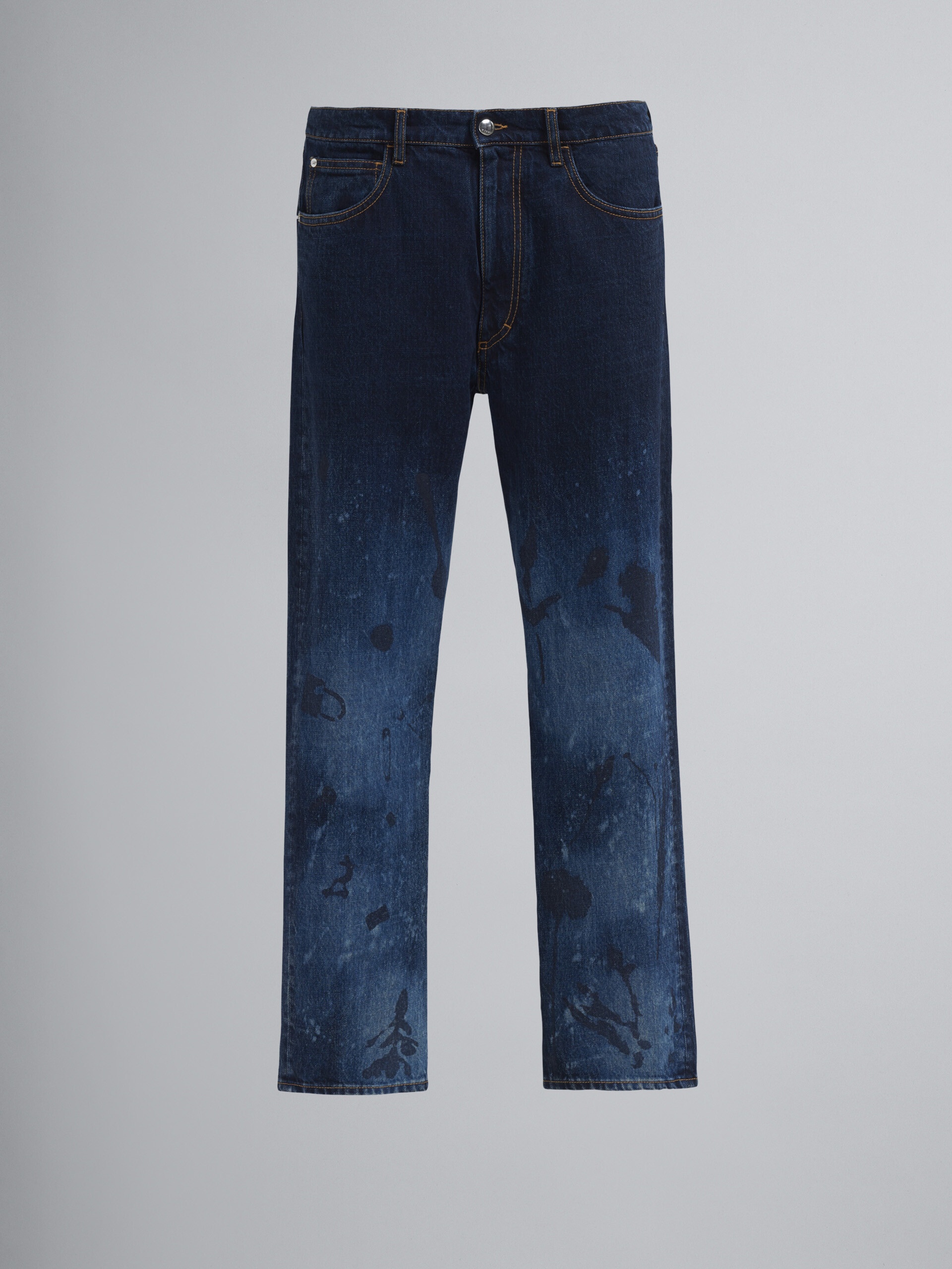 LUCKY CHARMS PRINT DENIM TROUSERS - 1