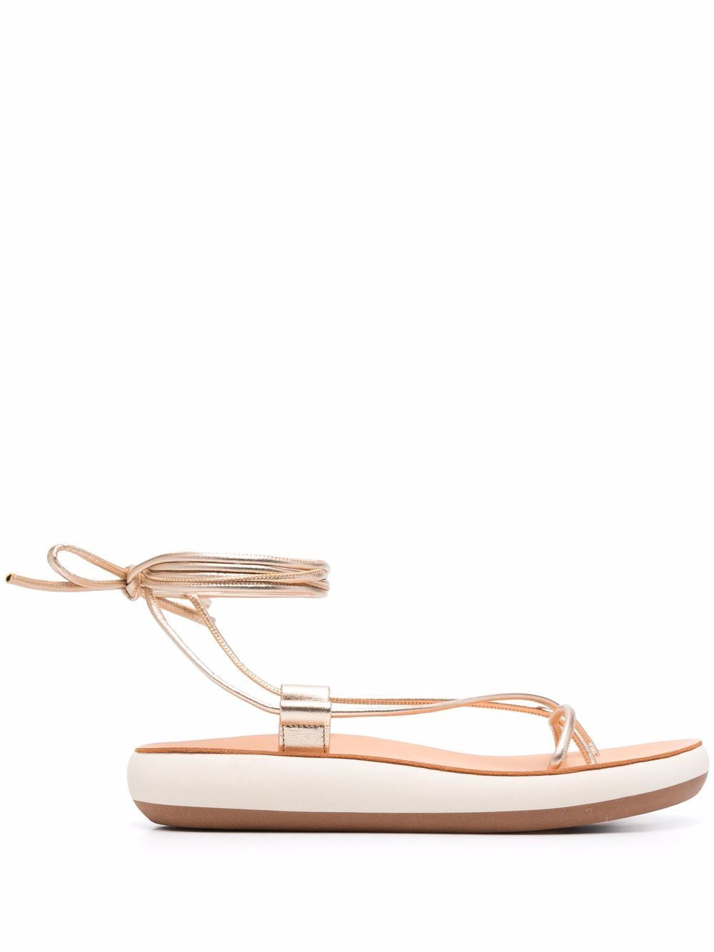 Diakopes ankle-tie sandals - 1