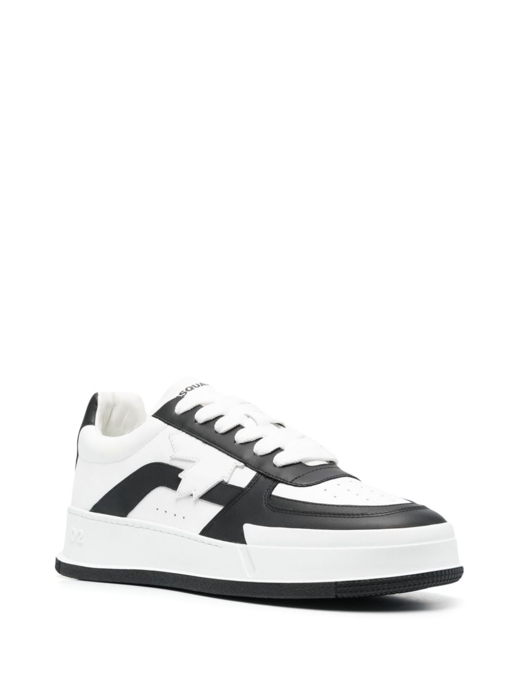 logo-print low-top sneakers - 2