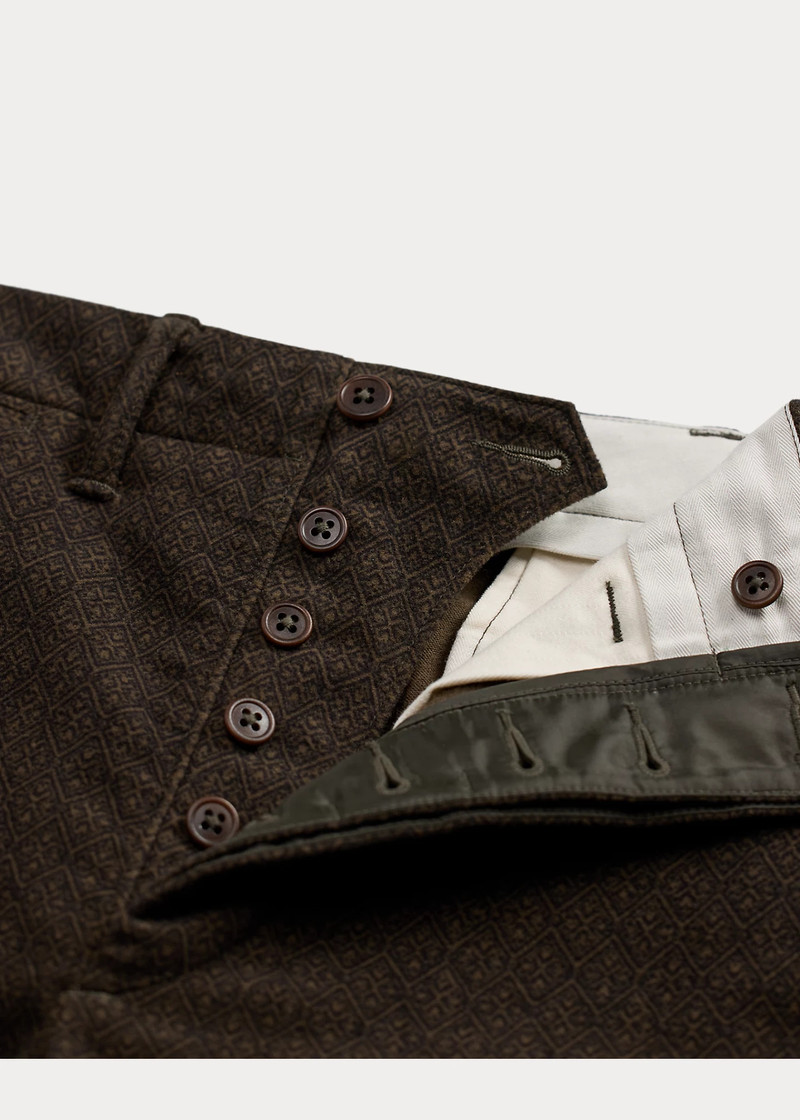 Diamond-Print Moleskin Officer’s Pant 8