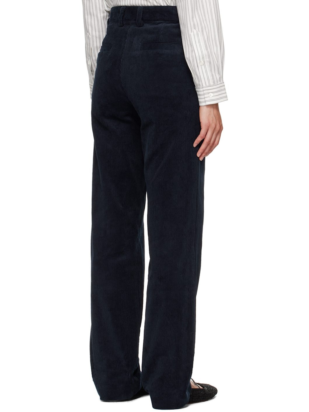 Navy Brigitte Trousers - 3