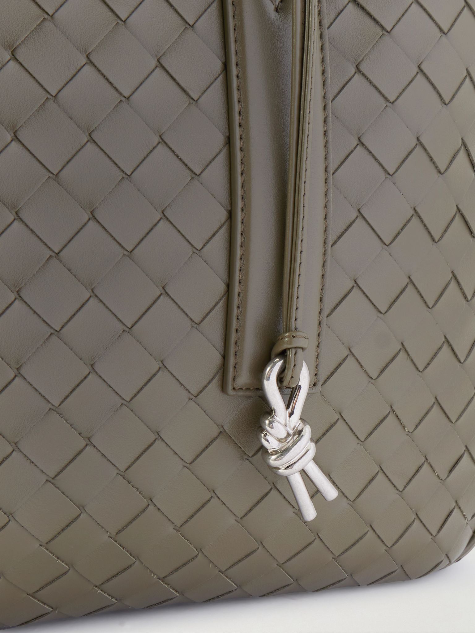 Intrecciato Leather Briefcase Green - 4