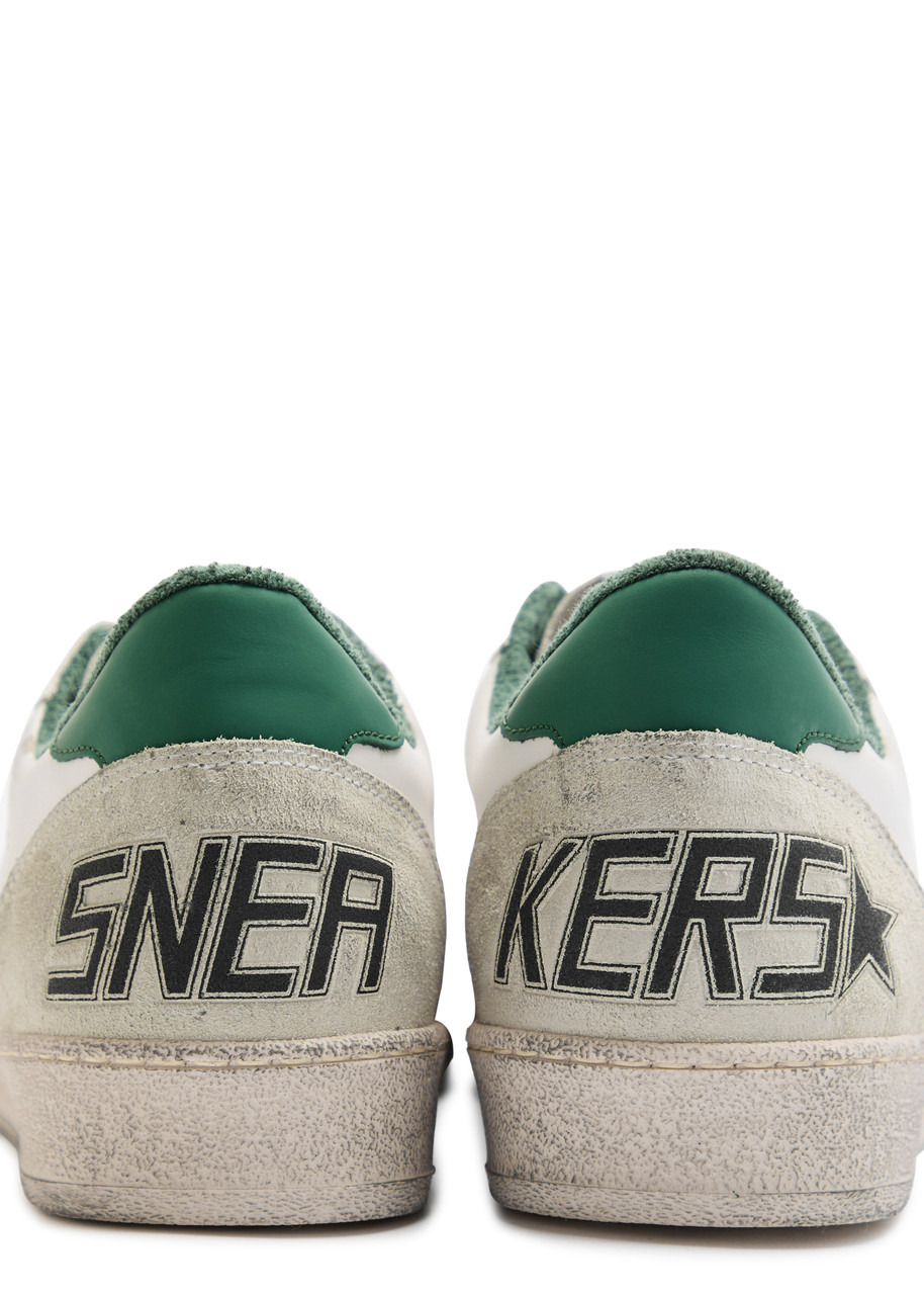Golden Goose Ball Star Distressed Leather Sneakers - 4
