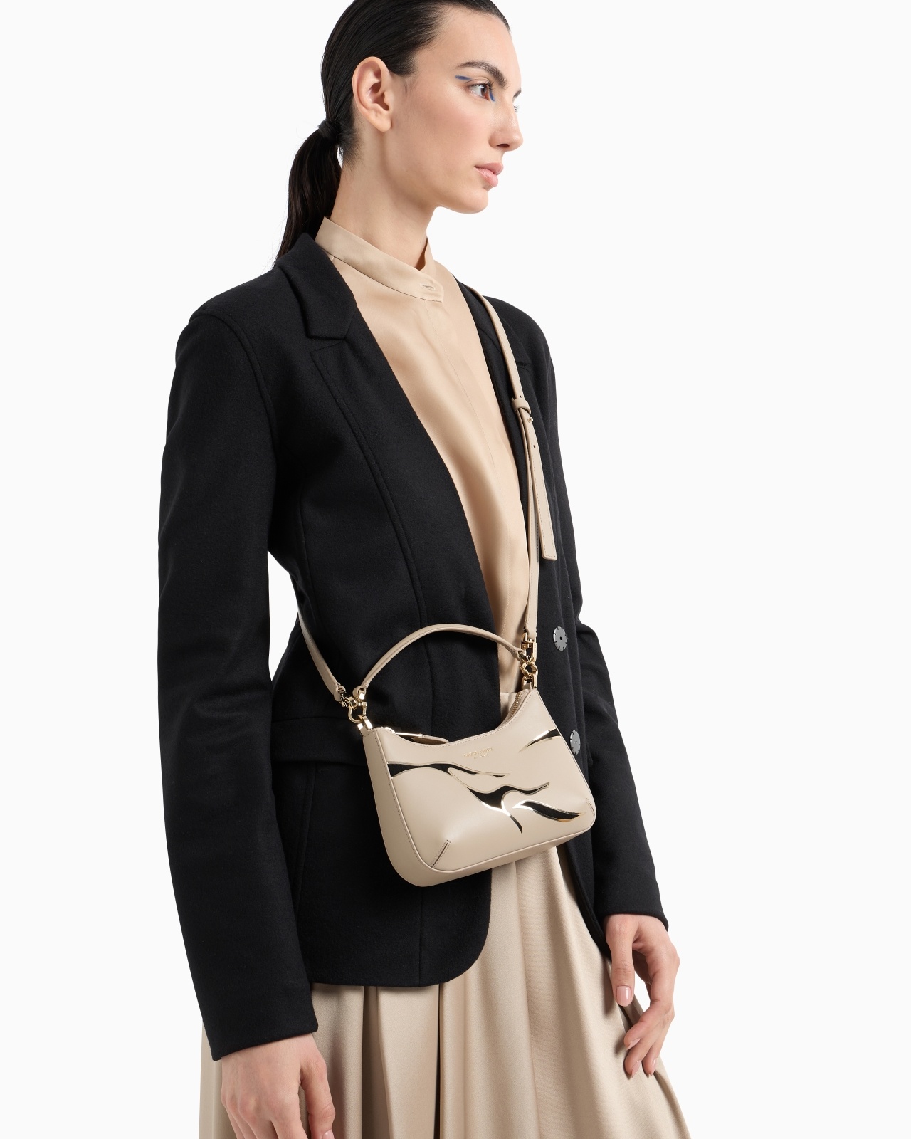 LA PRIMA MINI LEATHER HANDBAG WITH ANIMAL-PRINT DETAIL - 6