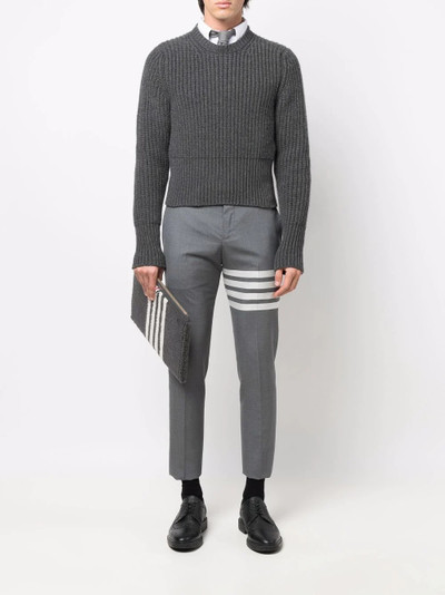 Thom Browne 4-Bar stripe document holder outlook