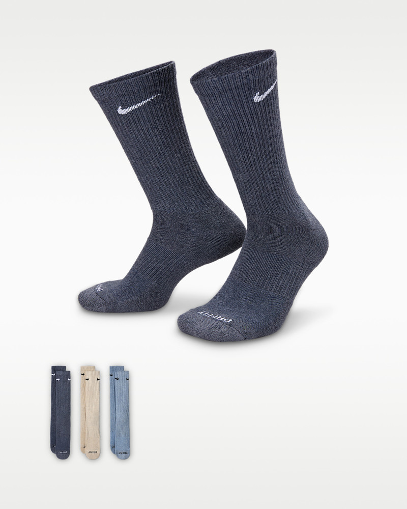 Nike Everyday Plus Cushioned Training Crew Socks (3 Pairs) 1