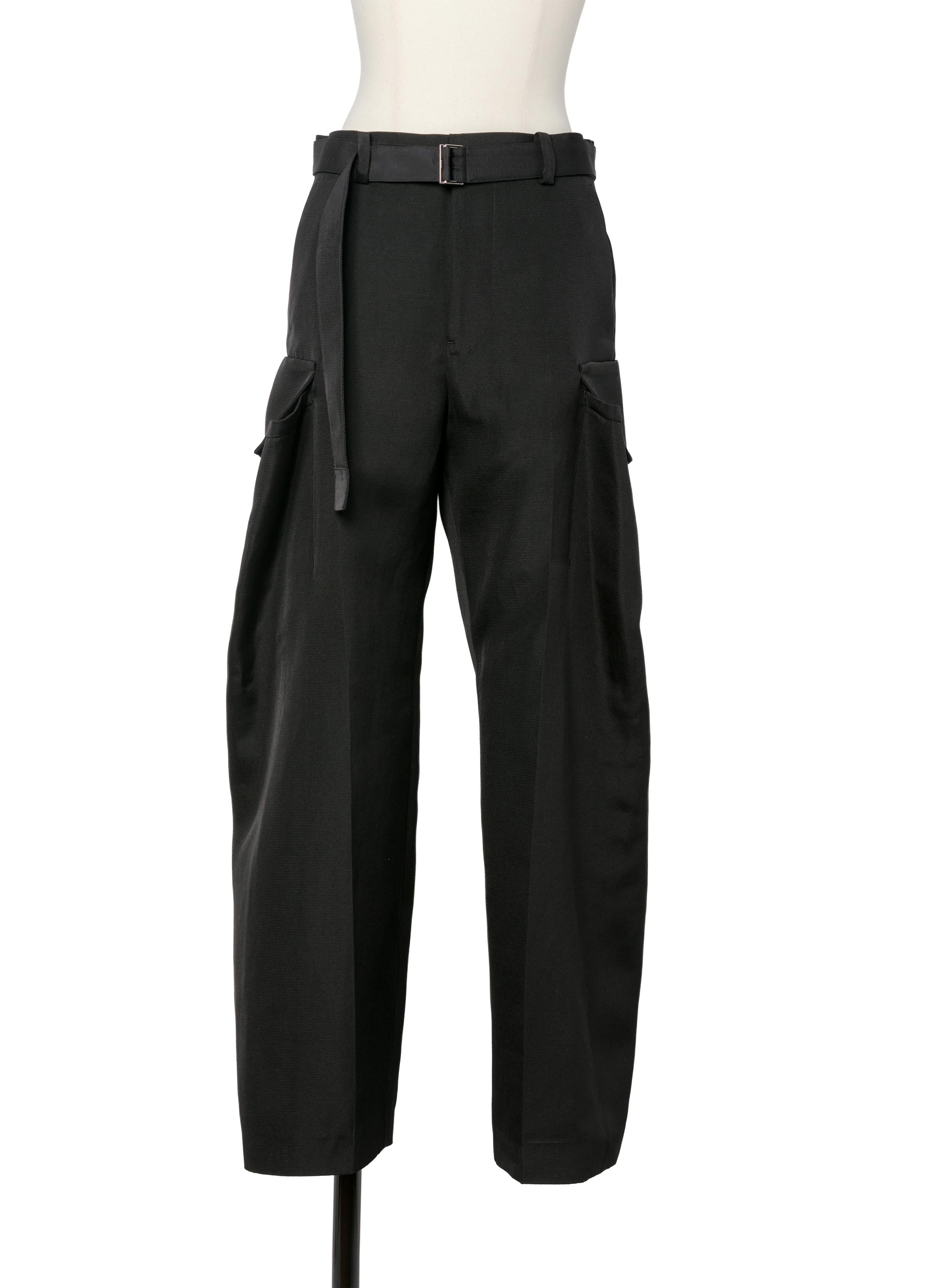 Double-Faced Silk Cotton Pants - 3