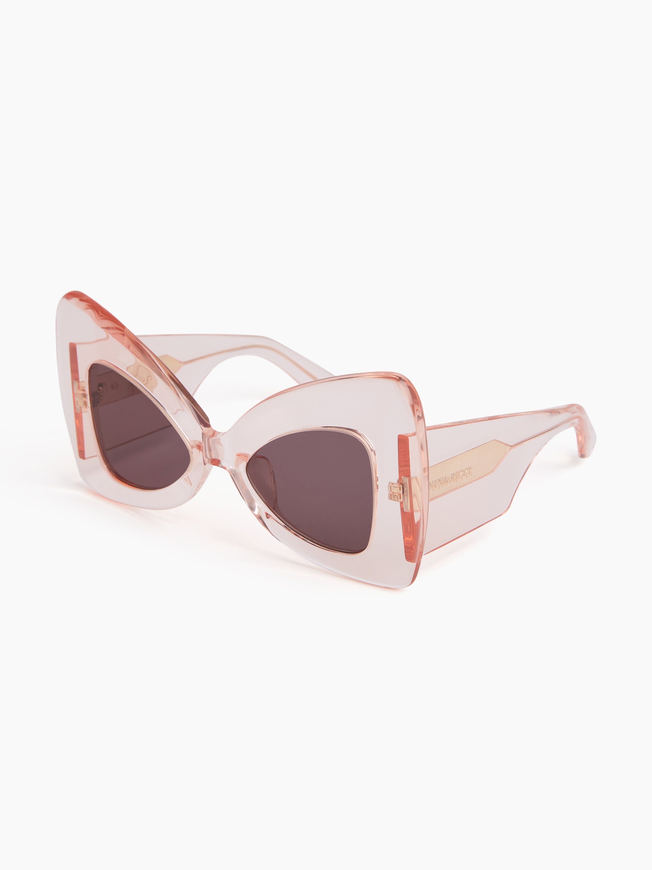 Precious butterfly shiny transparent Sunglasses - 4