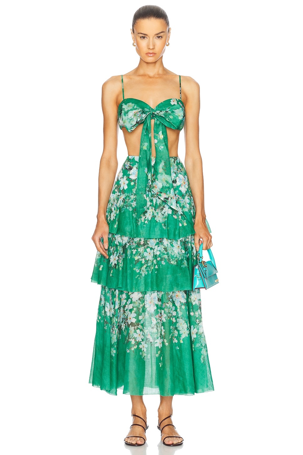 Zimmermann Everley Tiered Midi Skirt | forward | REVERSIBLE