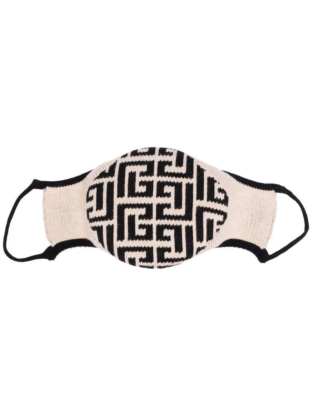 geometric-print face mask - 1