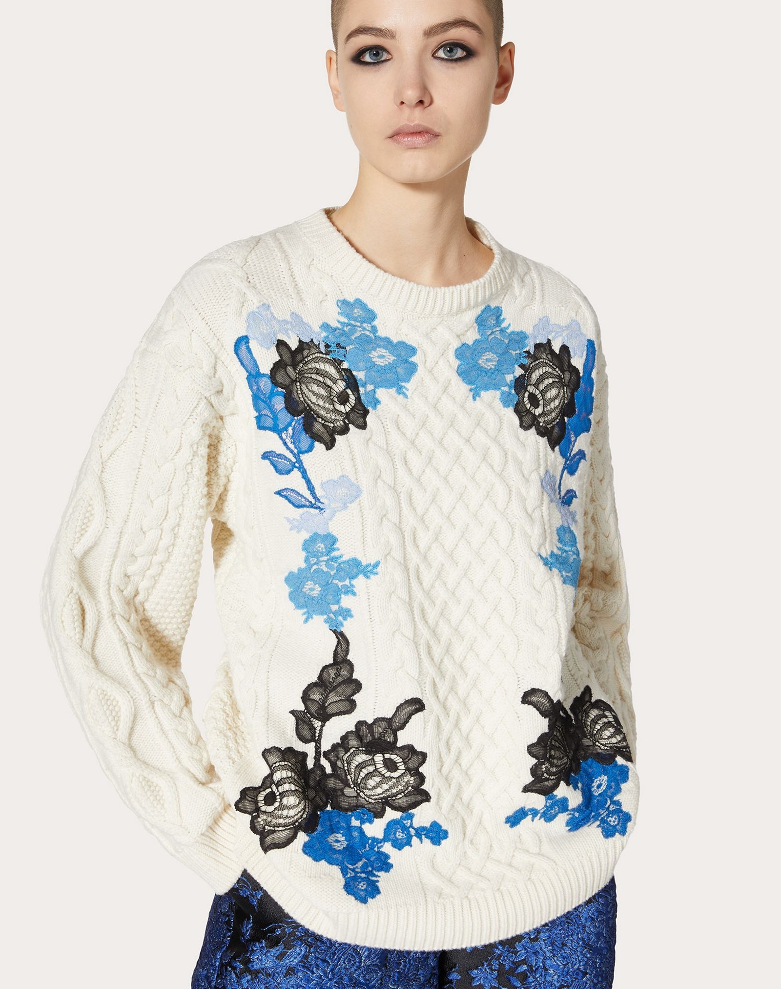 Embroidered Cashmere Wool Sweater - 5