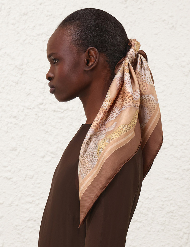 PRINTED SILK SQUARE 70 7