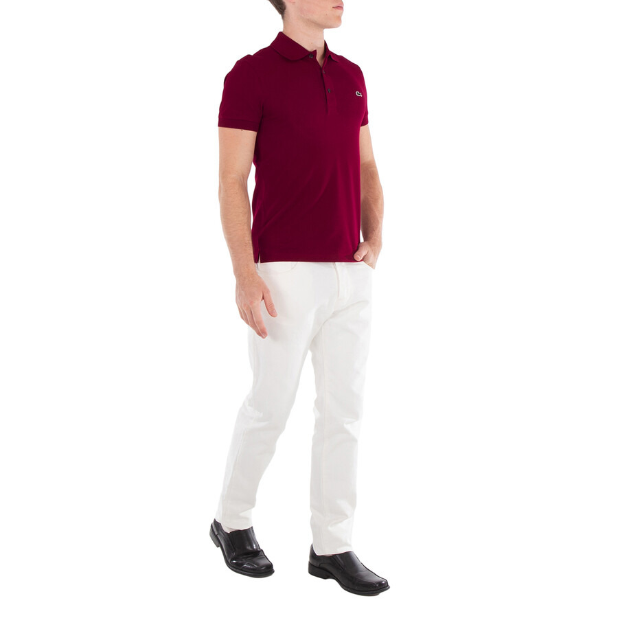 Lacoste Stretch Pique Short-Sleeve Slim Fit Polo Shirt - 4
