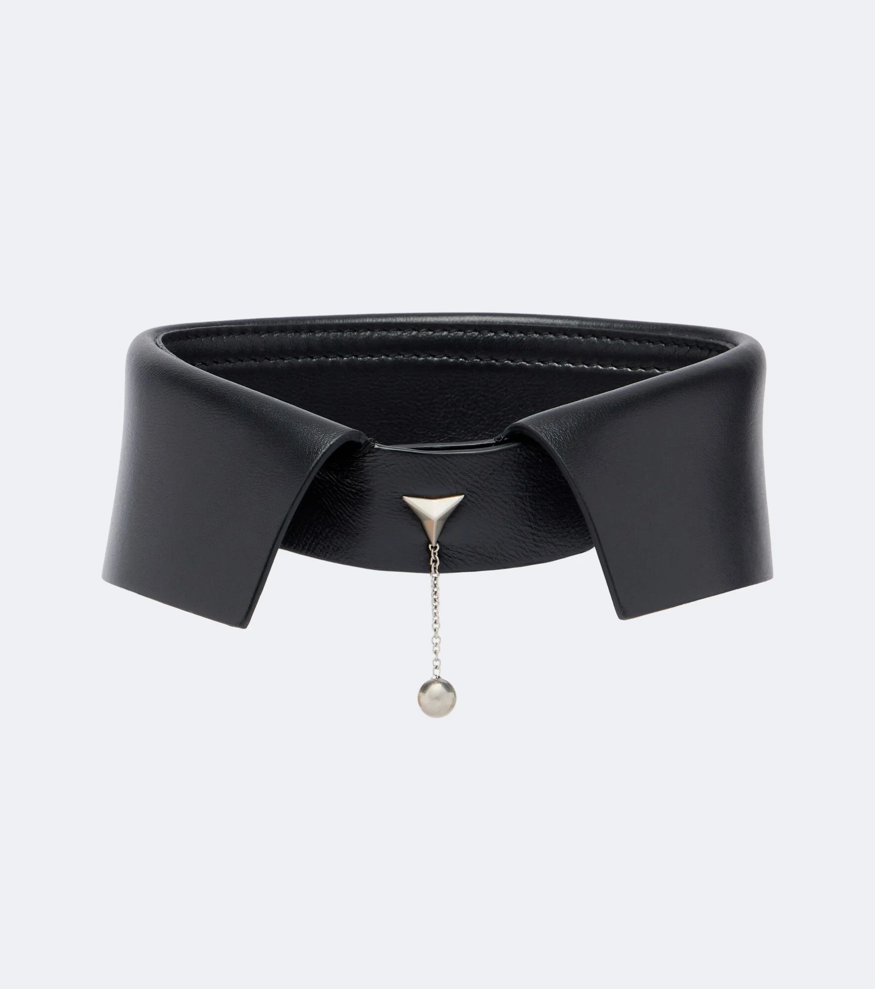 Embellished leather collar - 1