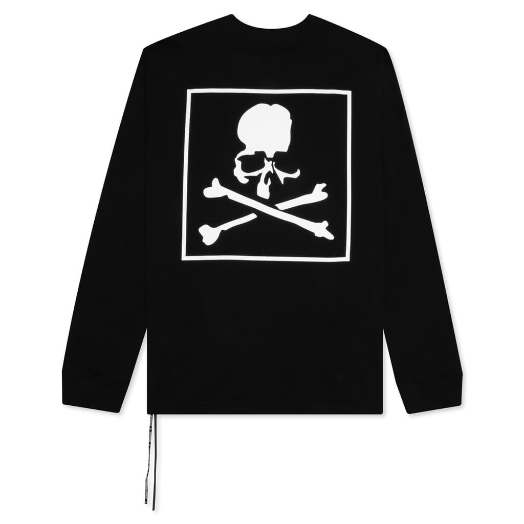 MASTERMIND WORLD BOXED LOGO L/S T-SHIRT - BLACK - 2